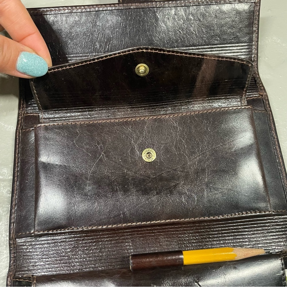Velez dark brown leather wallet - Picture 10 of 15